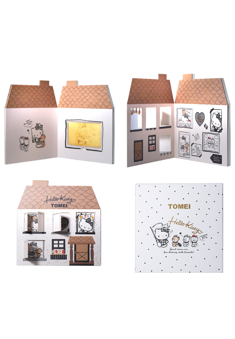 TOMEI X SANRIO Hello Kitty Holiday Gold Foil 0.5G, Yellow Gold 9999