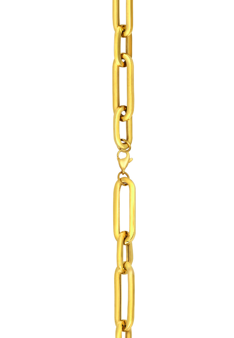 TOMEI Lusso Italia Chain Linked Bracelet, Yellow Gold 916