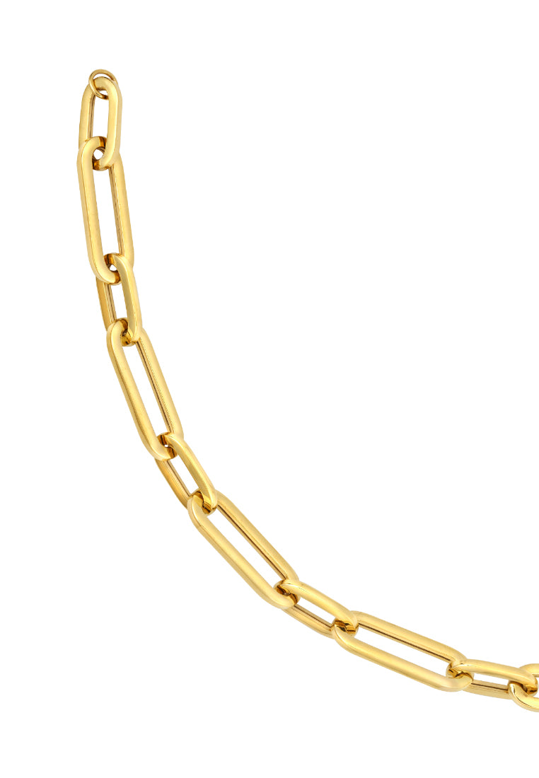 TOMEI Lusso Italia Chain Linked Bracelet, Yellow Gold 916