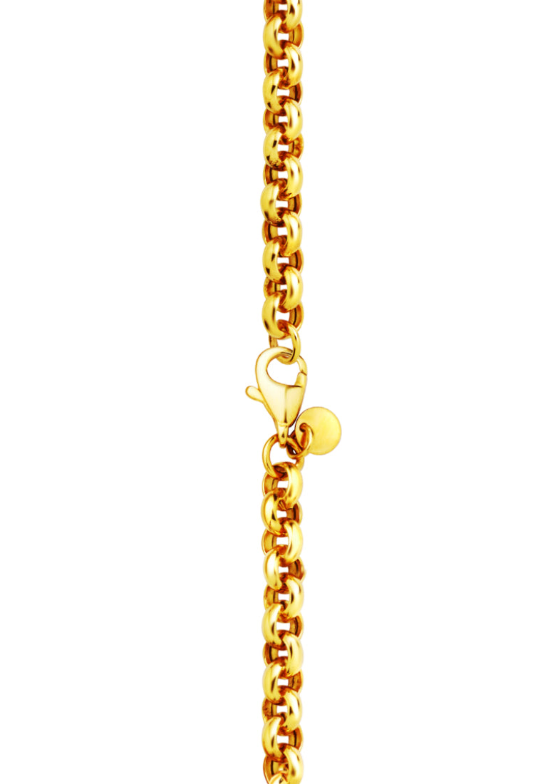 TOMEI I-Love-U Bracelet, Yellow Gold 916