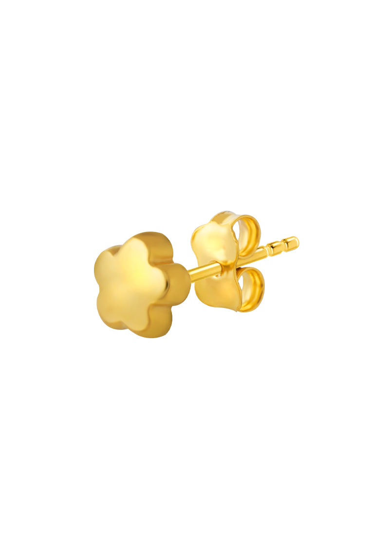 TOMEI Lusso Italia Flower Earrings, Yellow Gold 916