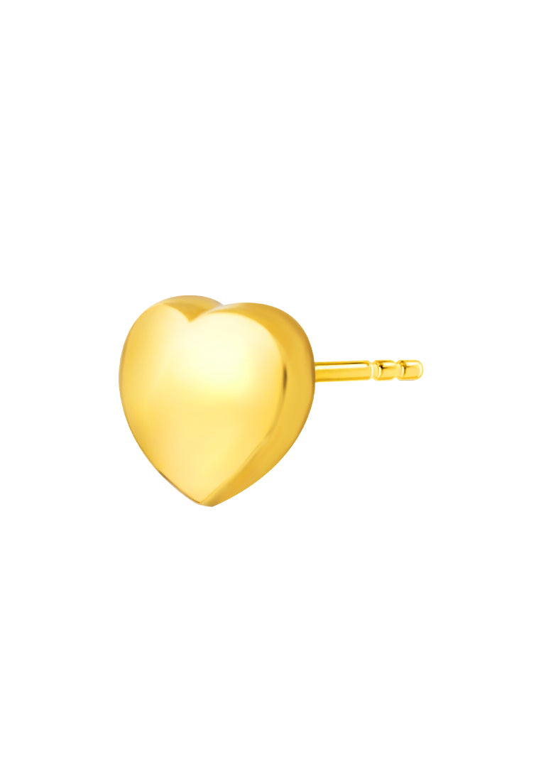 TOMEI Lusso Italia Heart Earrings, Yellow Gold 916