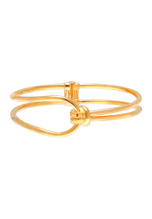 TOMEI Chic Knotted Bangle, Yellow Gold 916
