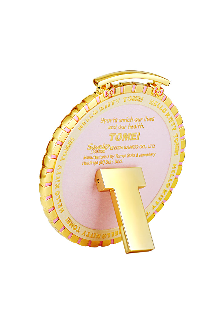 TOMEI X SANRIO Hello Kitty Sports Medal Gold Wafer 0.2G, Yellow Gold 9999