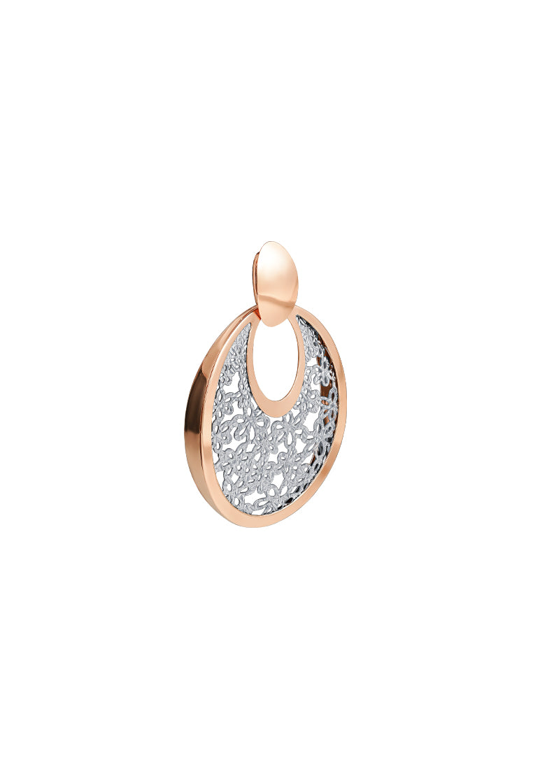 TOMEI Rouge Collection My Putri Oval Pendant, Rose Gold 750