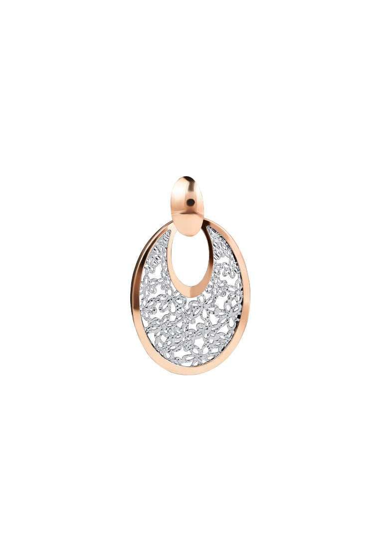 TOMEI Rouge Collection My Putri Oval Pendant, Rose Gold 750