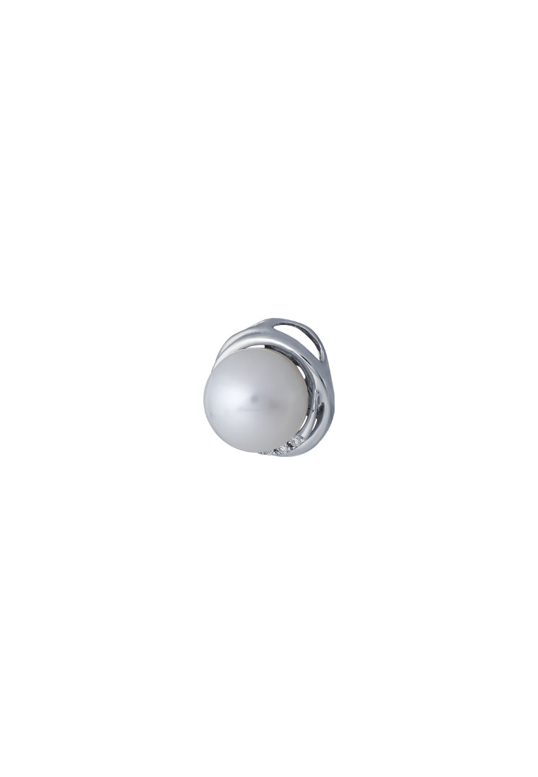 TOMEI Espoir Pearl Pendant, White Gold 375
