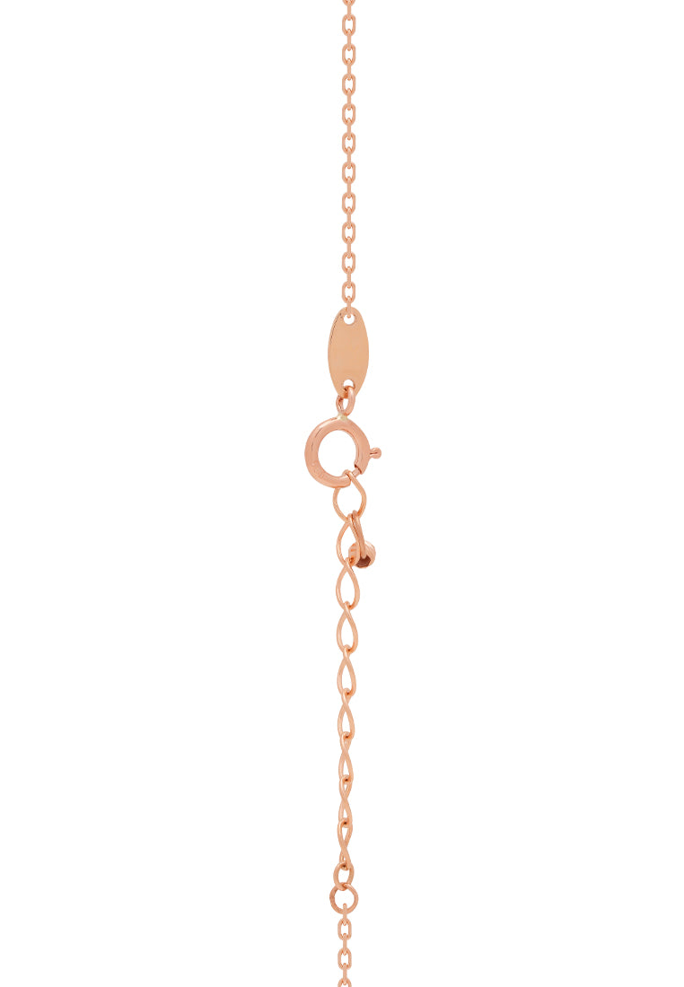 TOMEI Sweet Pea Jadeite Pendant, Rose Gold 750