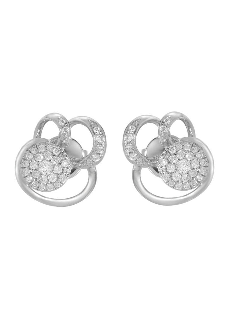 TOMEI Bryony Earrings, Diamond White Gold 750 (PD17151E)