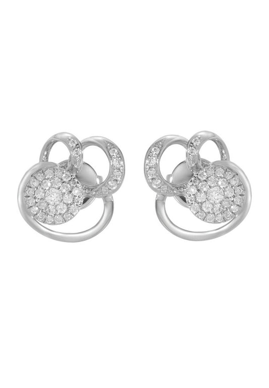 TOMEI Bryony Earrings, Diamond White Gold 750 (PD17151E)