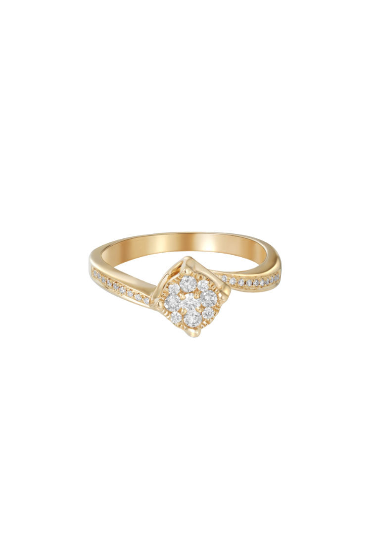 TOMEI Diamond Ring, Yellow Gold 585