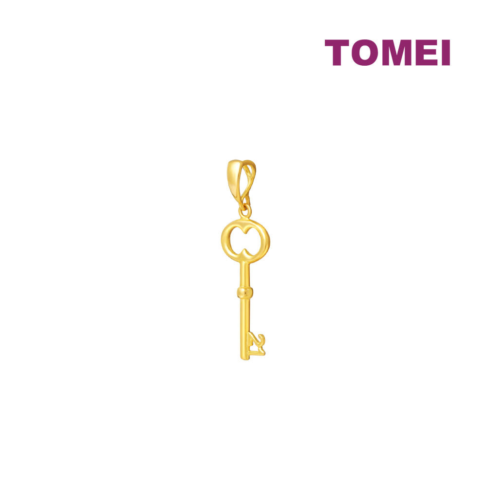TOMEI Key with Timeless Vibes Pendant, Yellow Gold 916