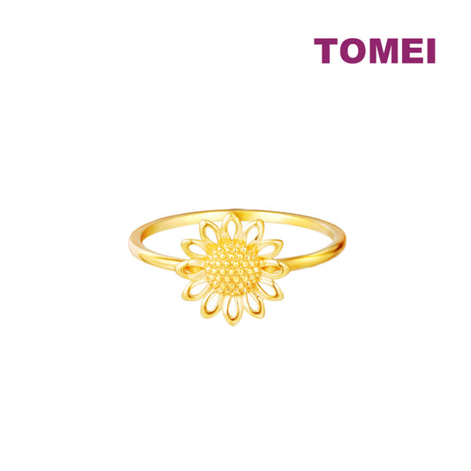 TOMEI [Online Exclusive] Lusso Italia Sunflower Ring, Yellow Gold 916