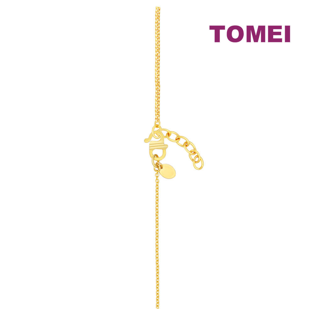 TOMEI Interlocking Bracelet, Yellow Gold 916