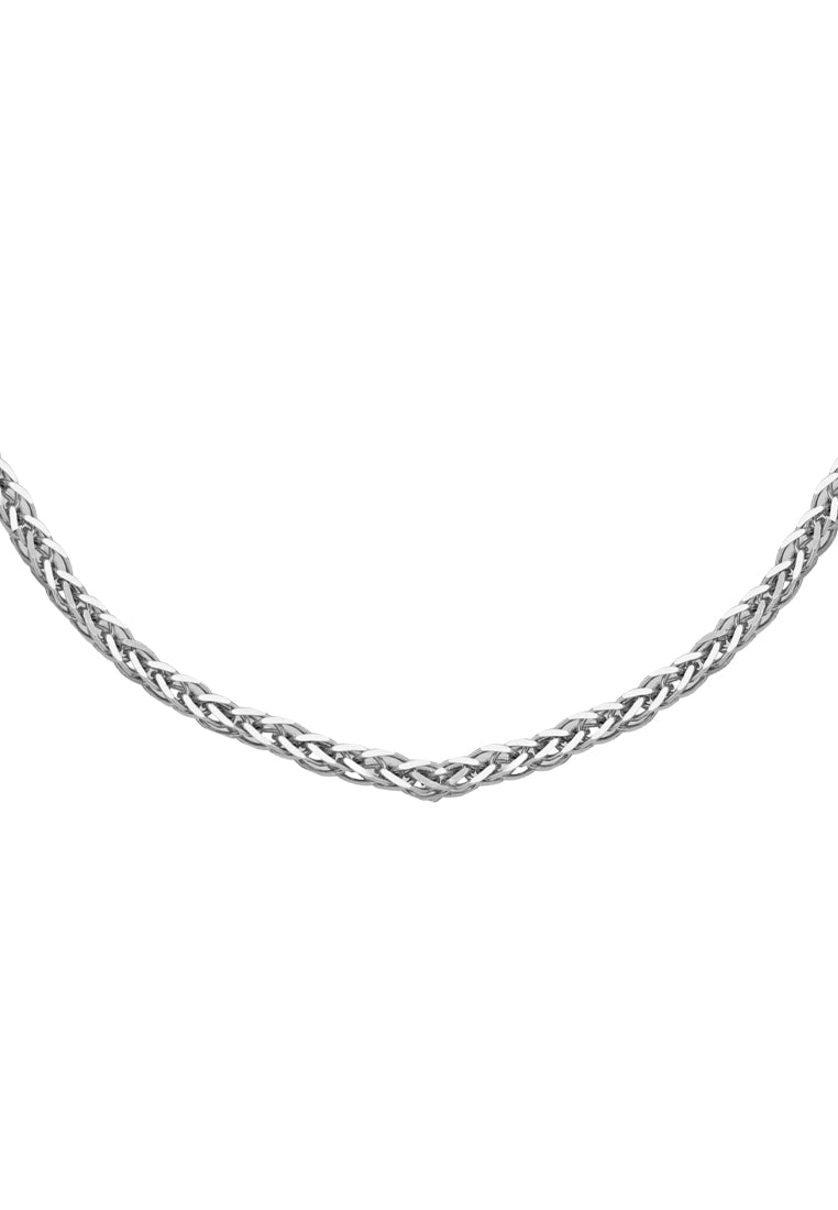 TOMEI Square in Vibrant Necklace, White Gold 750