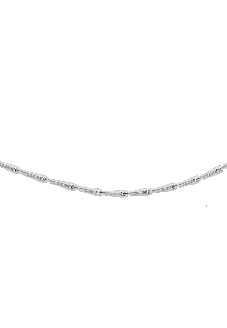 TOMEI Needle-Nose Chain, White Gold 585 (WHTD035)