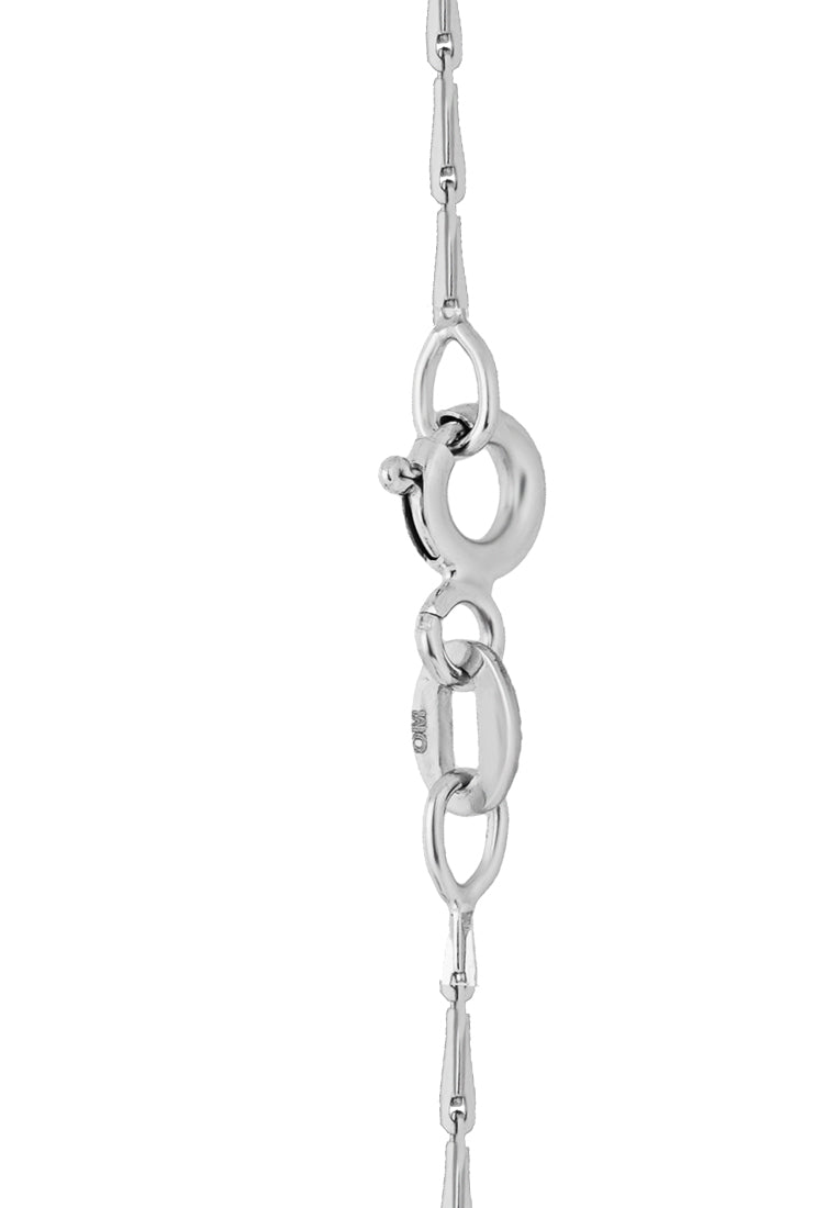TOMEI Needle-Nose Chain, White Gold 585 (WHTD035)