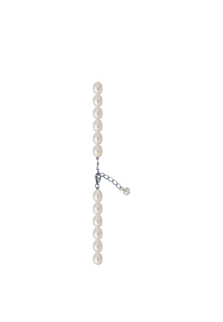 TOMEI Natural Pearl Necklace, Cream-White