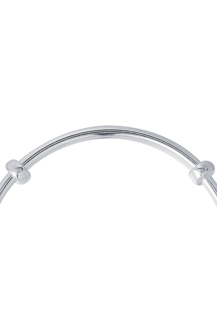 TOMEI Pure Faith Collection Exquisite Bangle, Silver