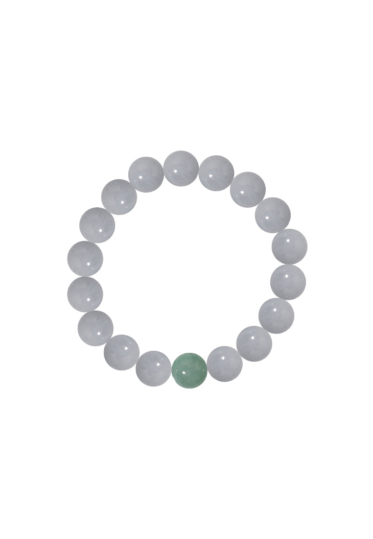 TOMEI Palace Grace, Purple Jade Bead Bracelet