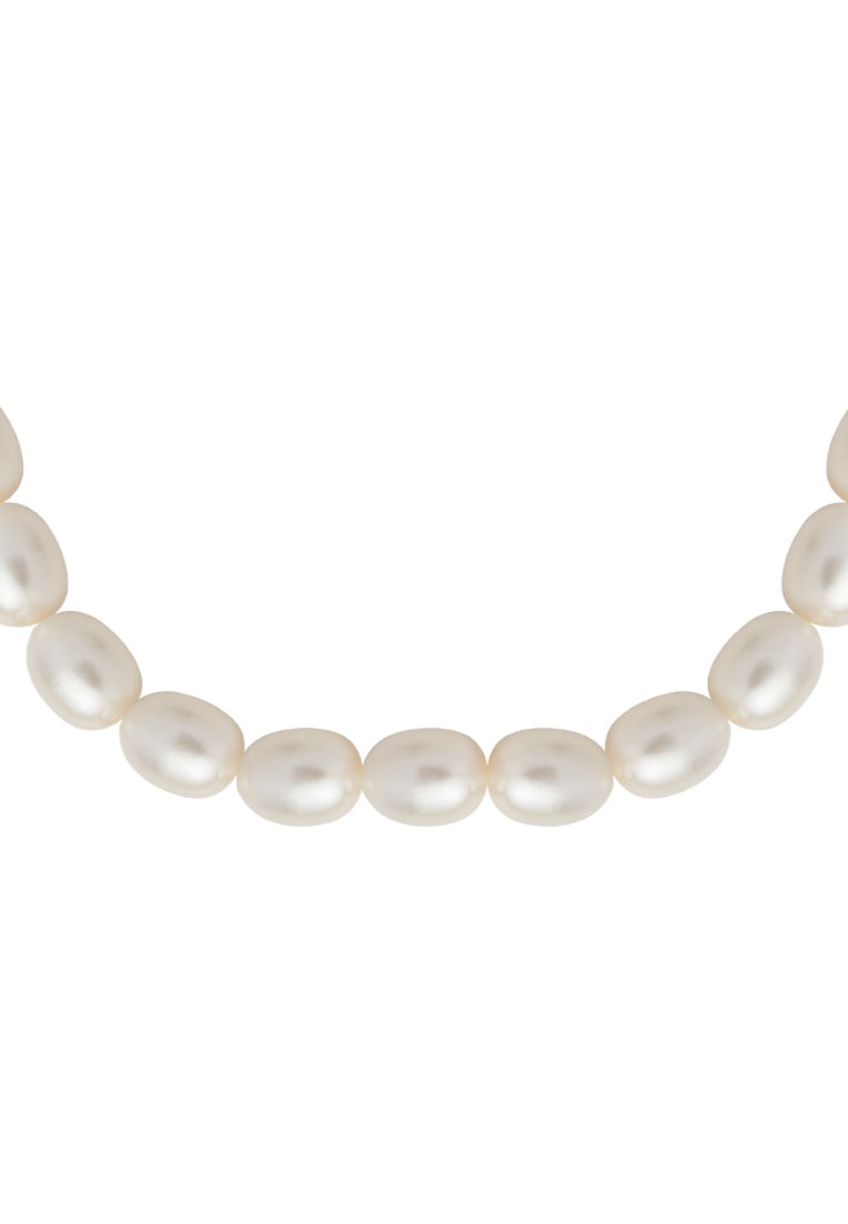 TOMEI Natural Pearl Necklace, Cream-White