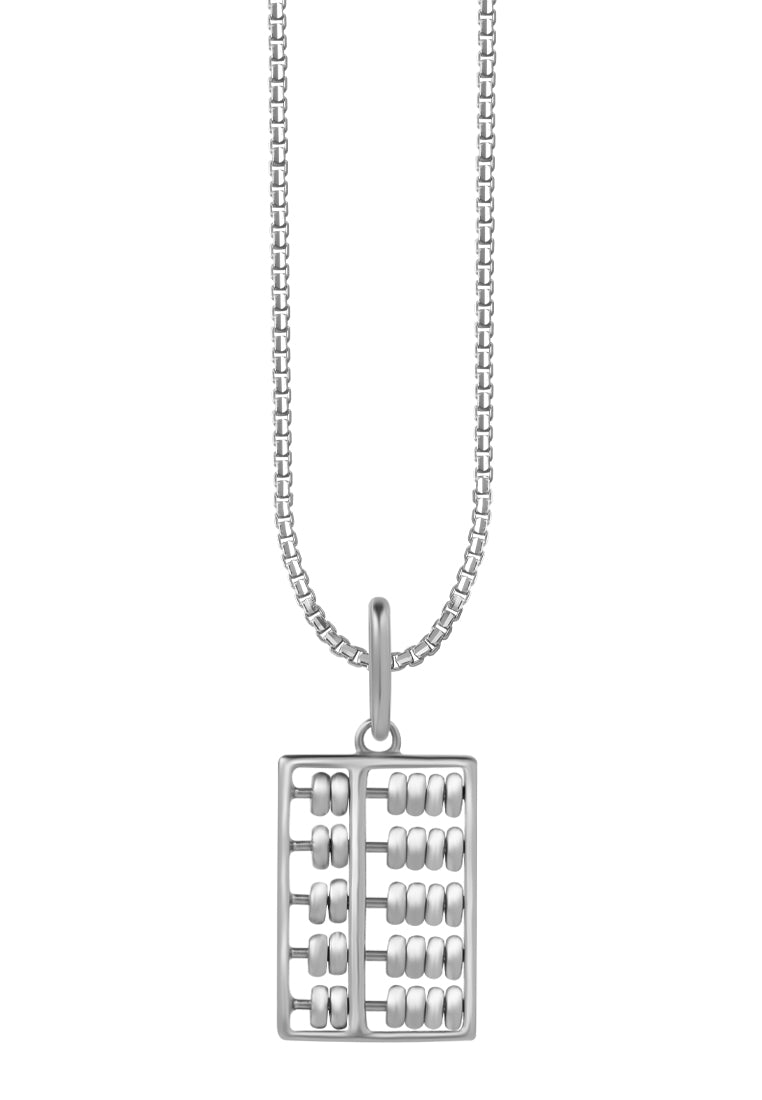 TOMEI Abacus Pendant, White Gold 585
