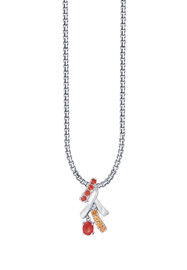 TOMEI 【Online Exclusive】Fancy Sapphire Pendant, Silver