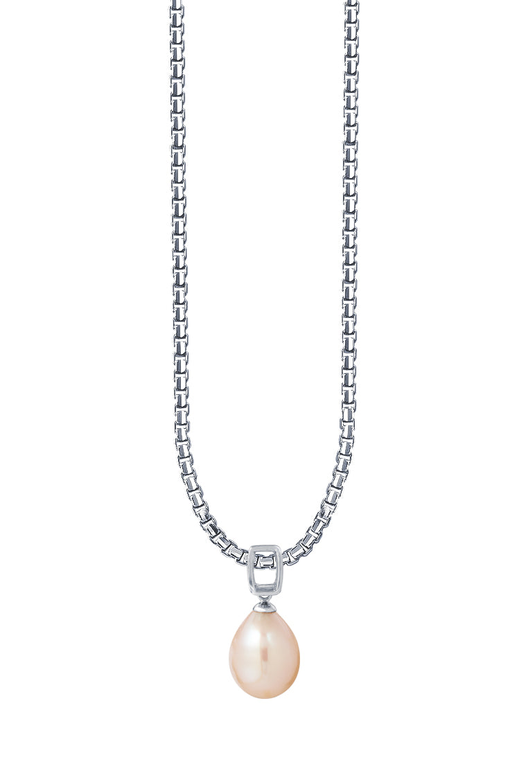 TOMEI Pearl Pendant, White Gold 375