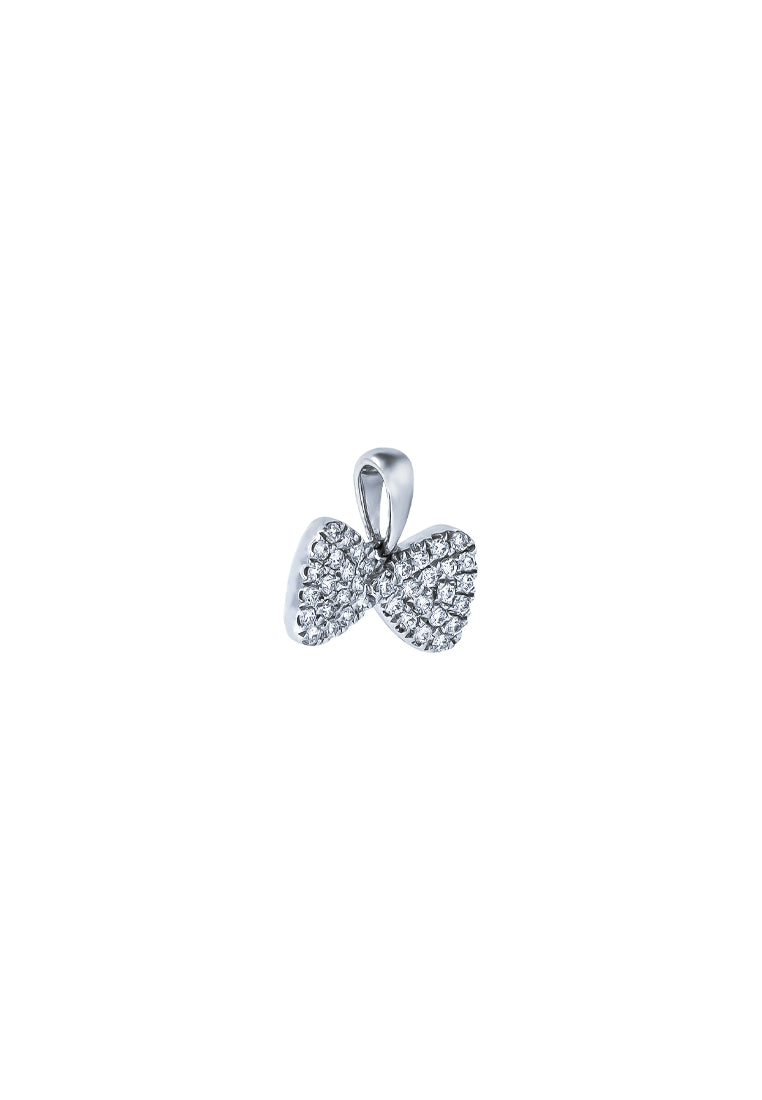 TOMEI Espoir Diamond Pendant, White Gold 375