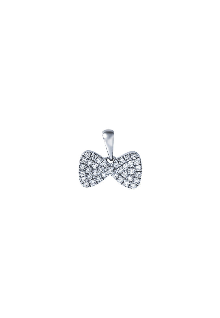 TOMEI Espoir Diamond Pendant, White Gold 375