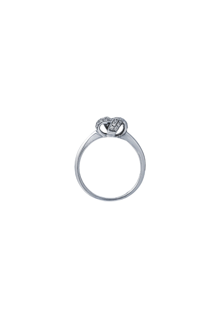 TOMEI Diamond Ring, White Gold 375