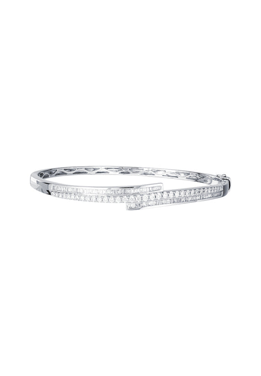 TOMEI Diamond Bangle, White Gold 585