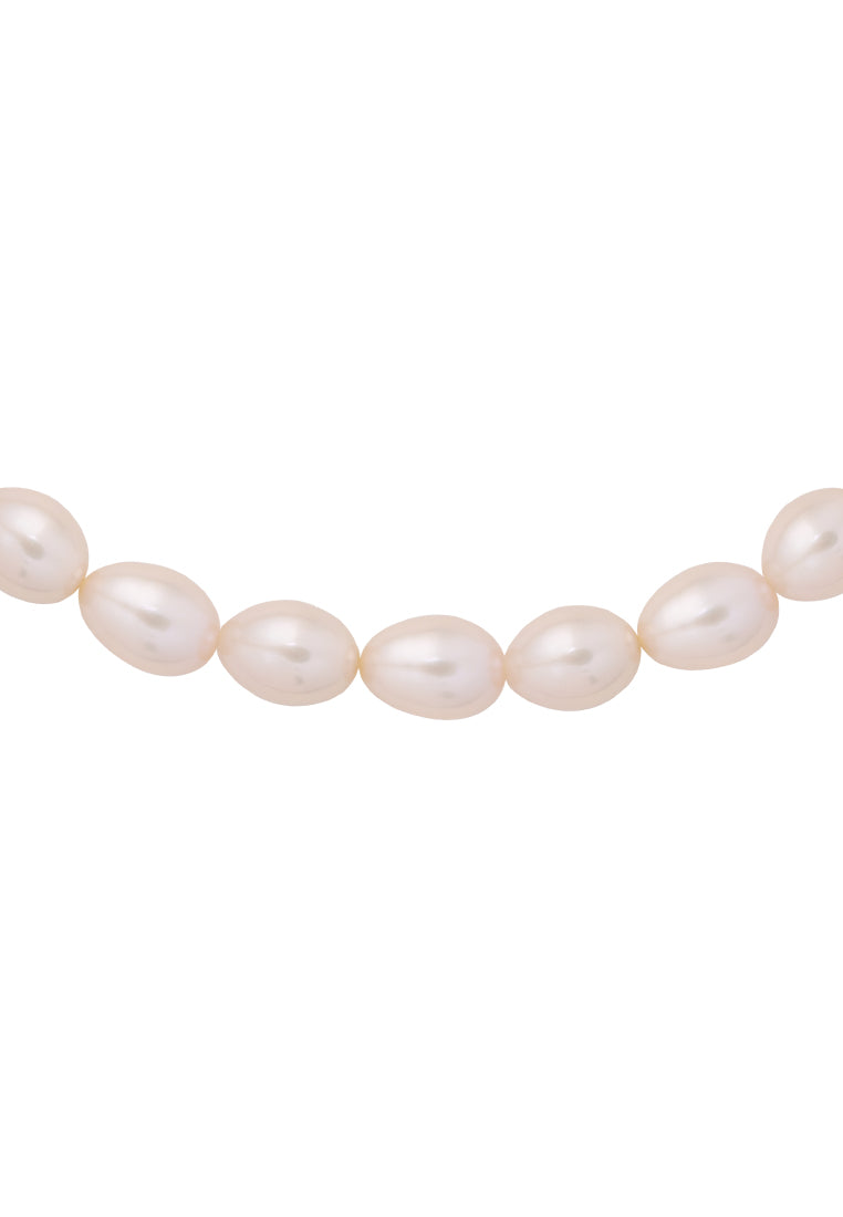 TOMEI Natural Pearl Bracelet, Mixed Cream-Light Pink