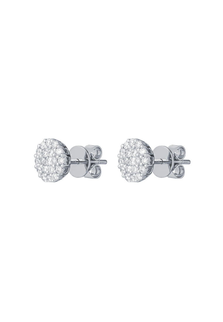 TOMEI Earrings, Diamond White Gold 750