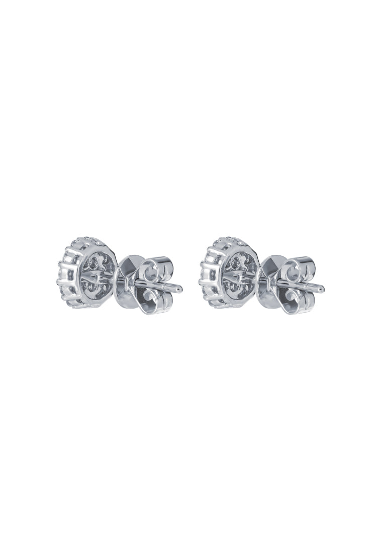 TOMEI Earrings, Diamond White Gold 750