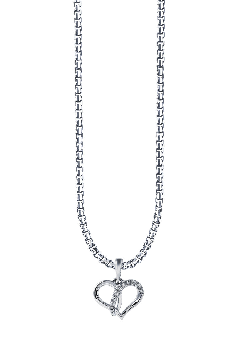 TOMEI Espoir Diamond Pendant, White Gold 375