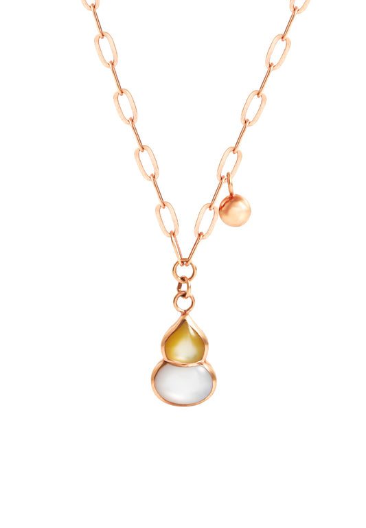 TOMEI Rouge Collection Hulu Necklace, Rose Gold 750