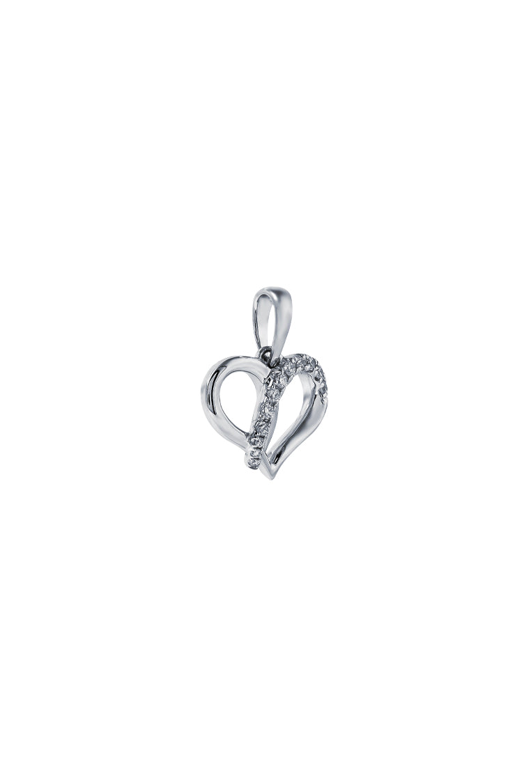 TOMEI Espoir Diamond Pendant, White Gold 375