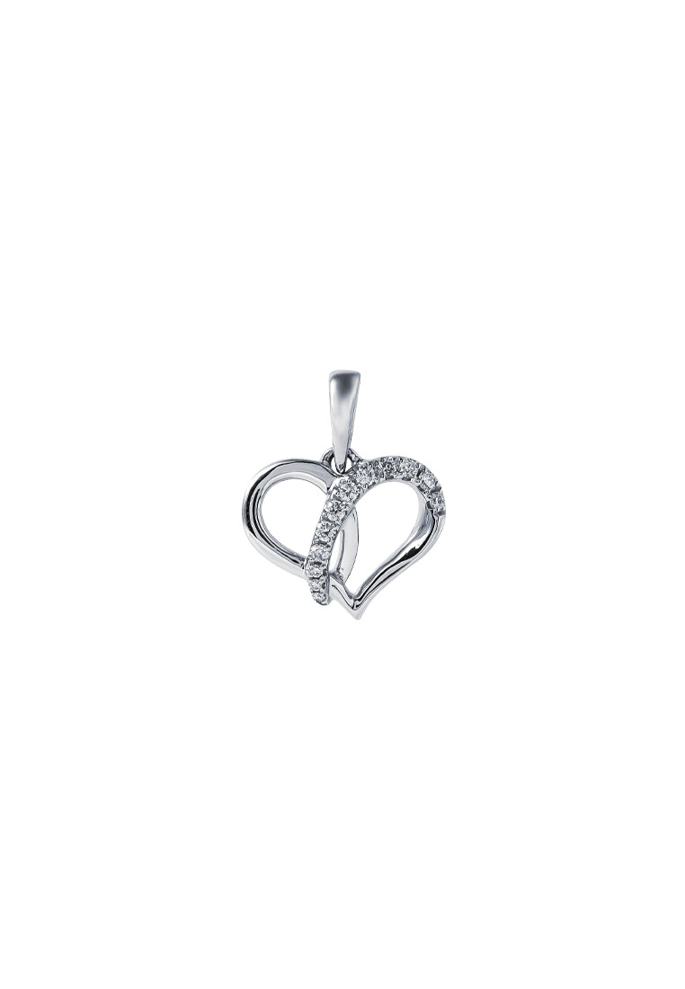 TOMEI Espoir Diamond Pendant, White Gold 375