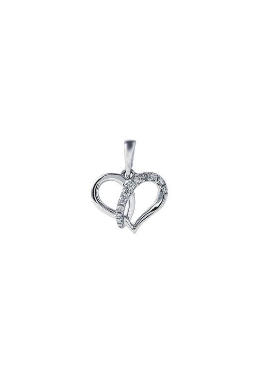 TOMEI Espoir Diamond Pendant, White Gold 375