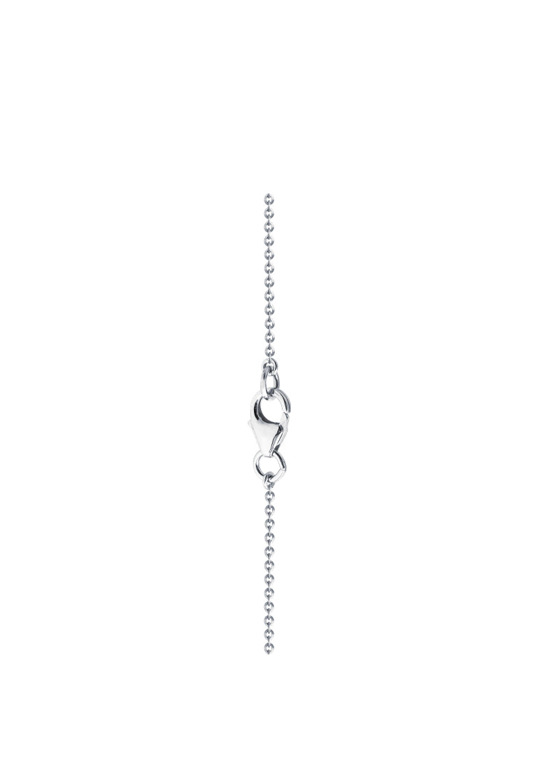 TOMEI Diamond Necklace, White Gold 750