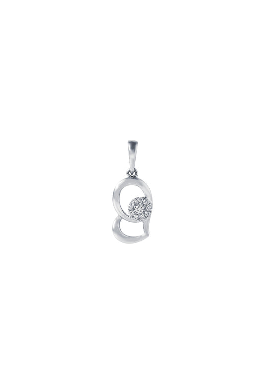 TOMEI Espoir Diamond Pendant, White Gold 375
