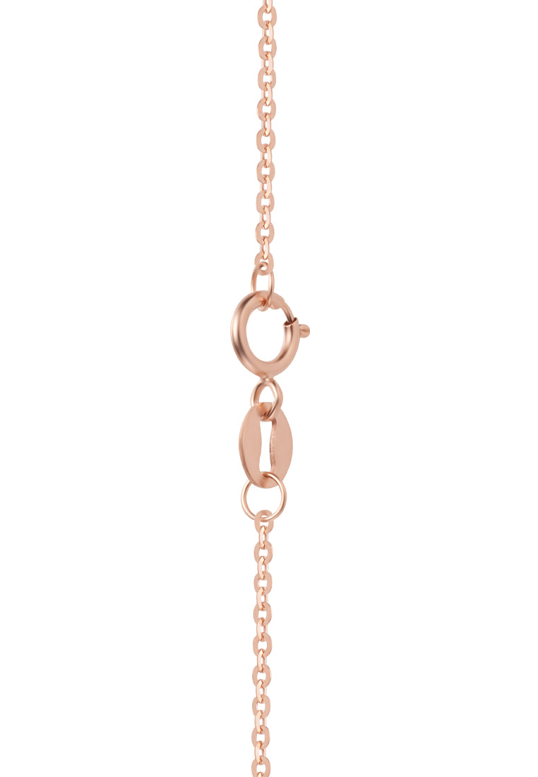 TOMEI Rouge Collection, Nacre Lu Lu Tong Necklace, Rose Gold 750