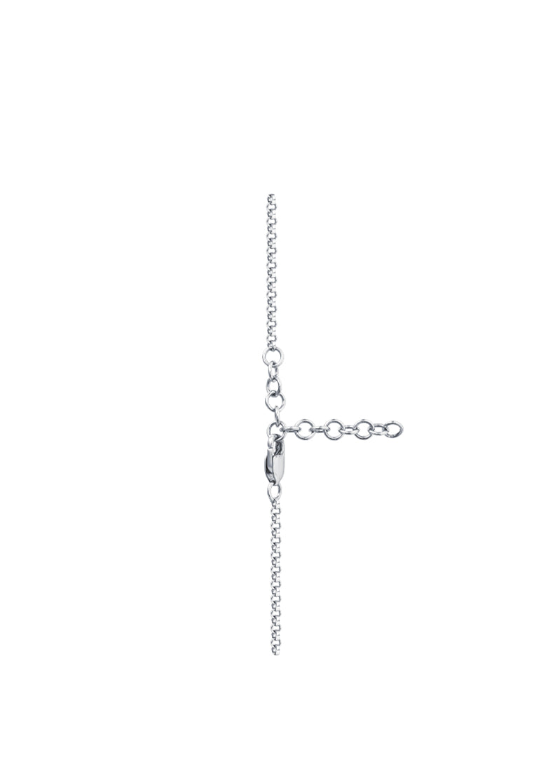 TOMEI Diamond Necklace, White Gold 750
