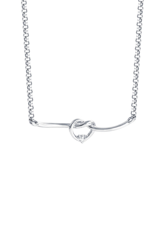 TOMEI Diamond Necklace, White Gold 750