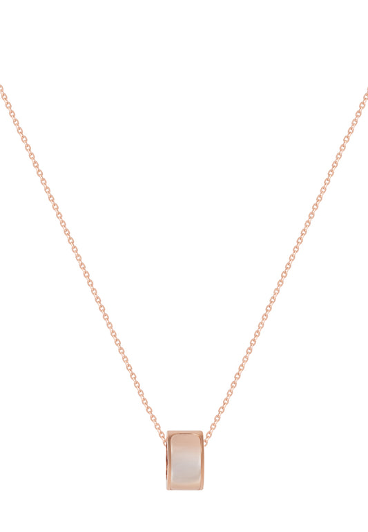 TOMEI Rouge Collection, Nacre Lu Lu Tong Necklace, Rose Gold 750