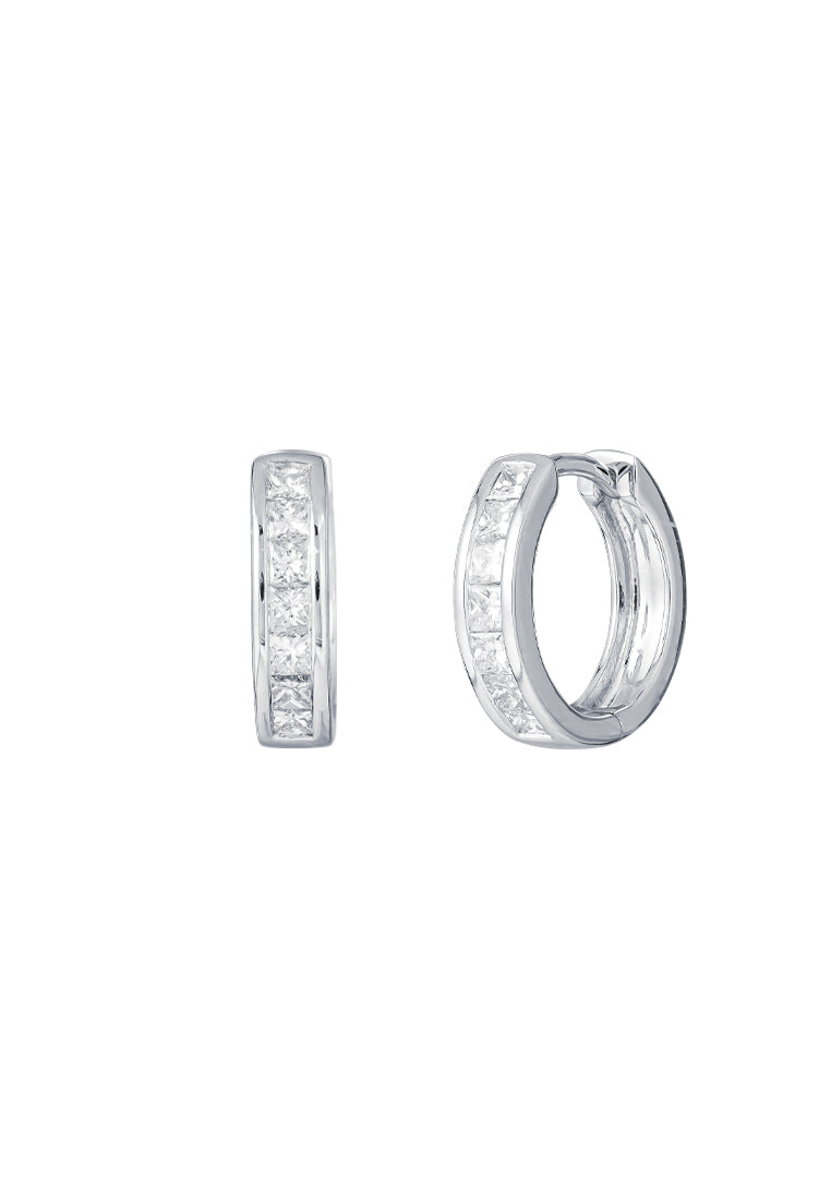 TOMEI Diamond Earrings, White Gold 750