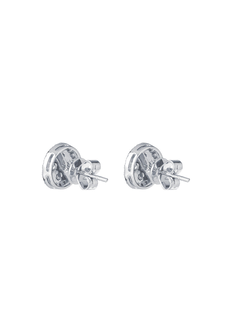 TOMEI Diamond Earrings, White Gold 750