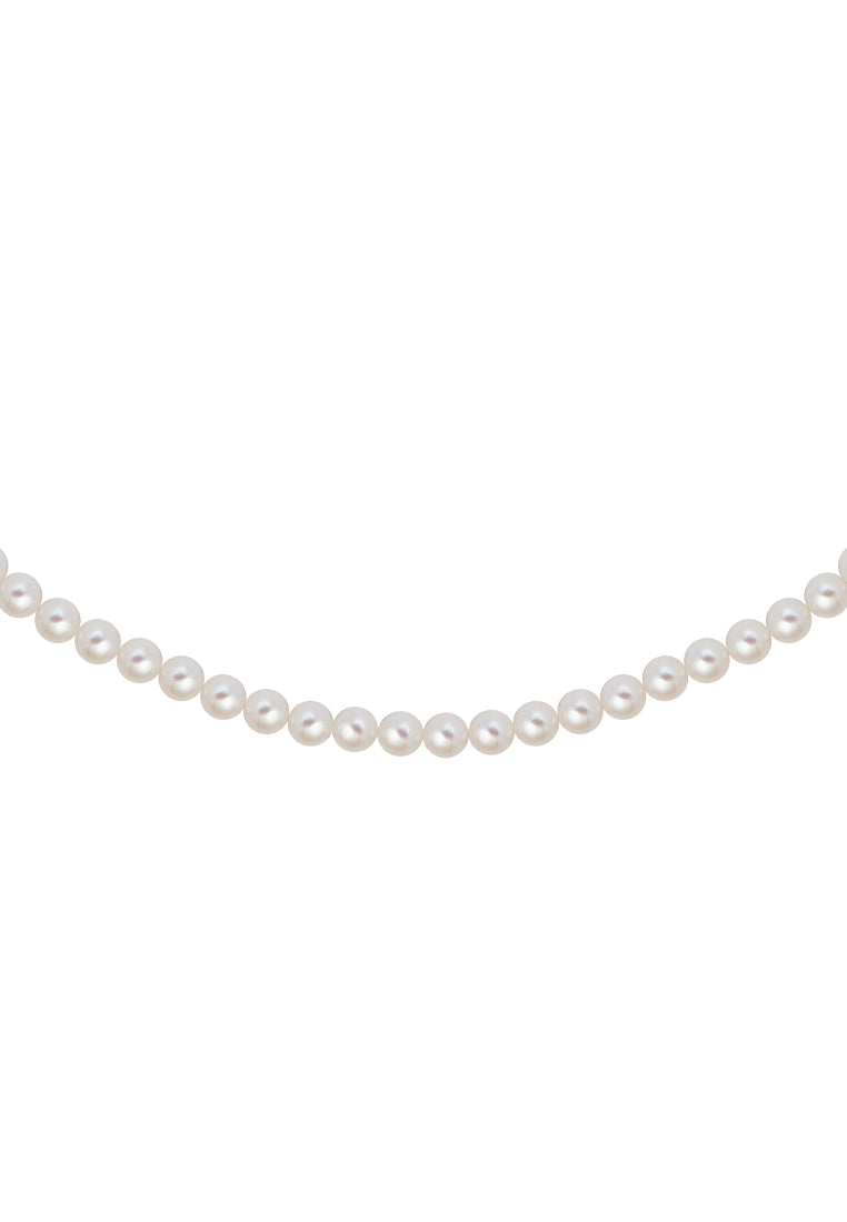 TOMEI Pearlfect Love Single Strand White Pearl Necklace