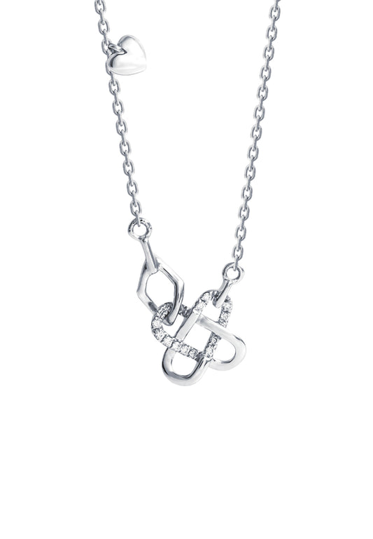 TOMEI Diamond Necklace, White Gold 375